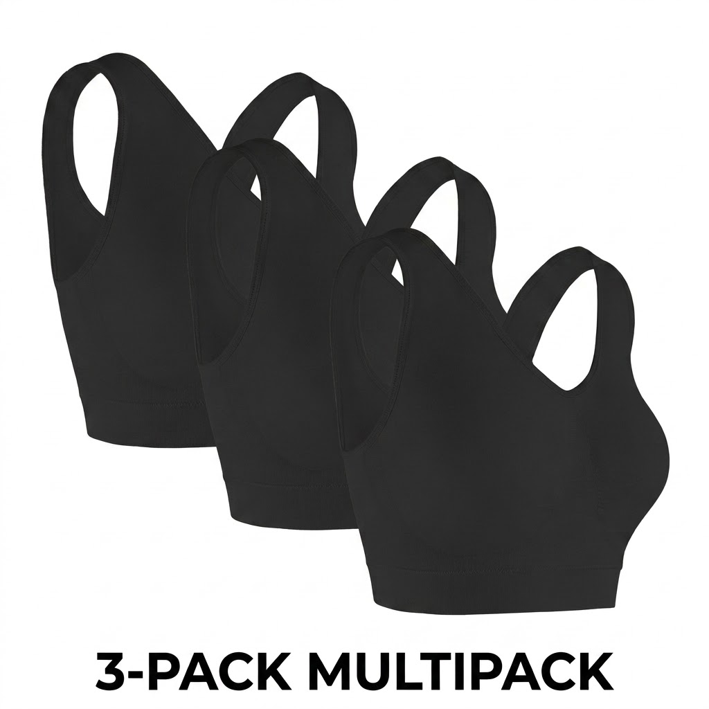 Sleep Bra Bralette - 3 Pak Bra Tanpa Kawat Tanpa