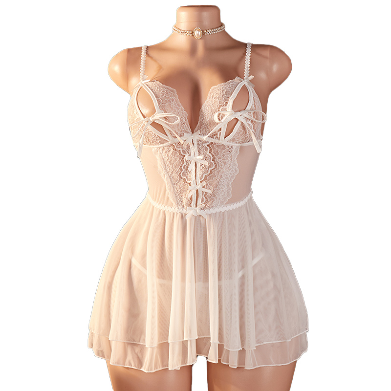 Lingerie Wanita Transparan Sek - Lace Bralette Set ulasan dan harga